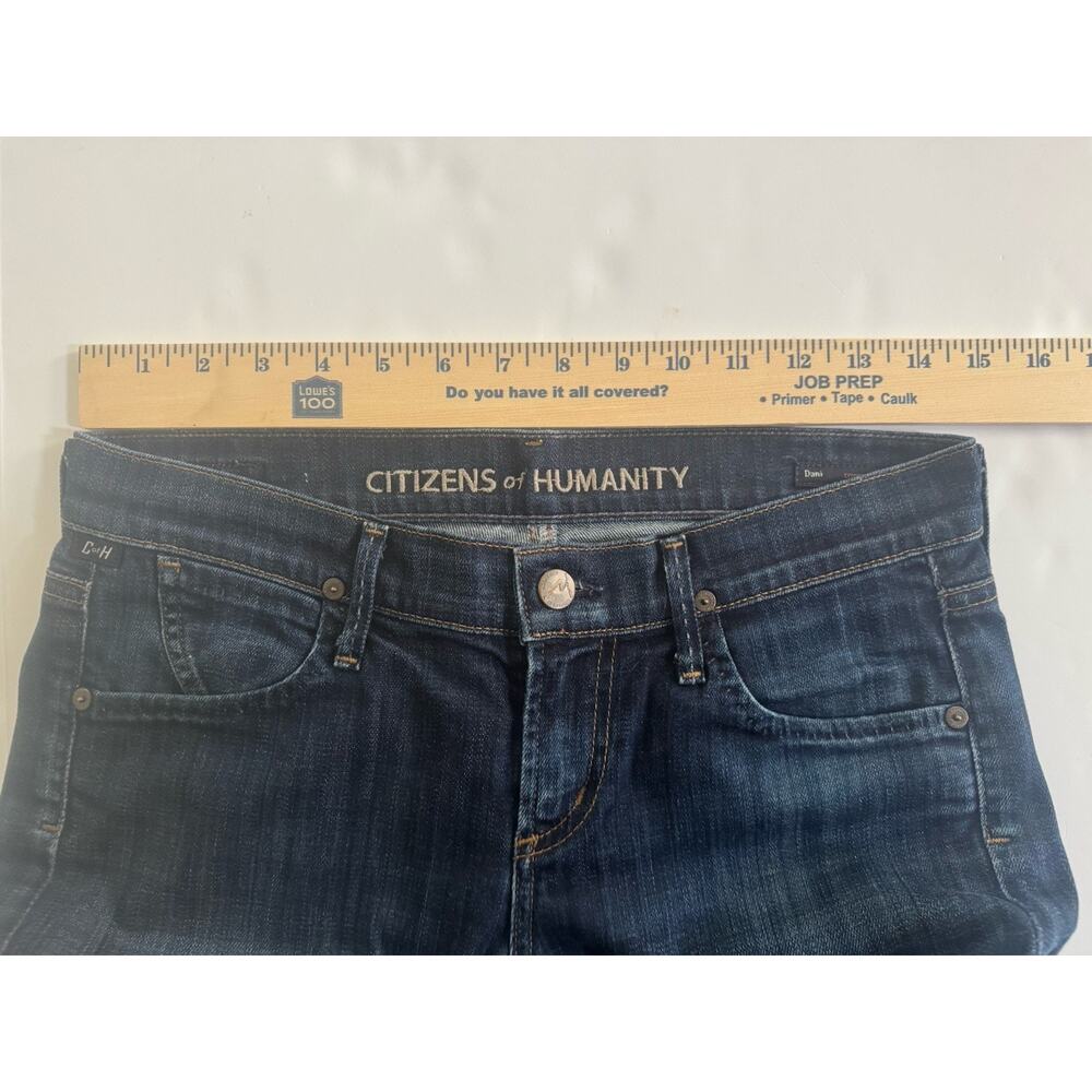 Citizens of Humanity Jeans Womens 26 Blue Dani Crop Straight Leg Cuffed #6327 - Picture 12 of 14